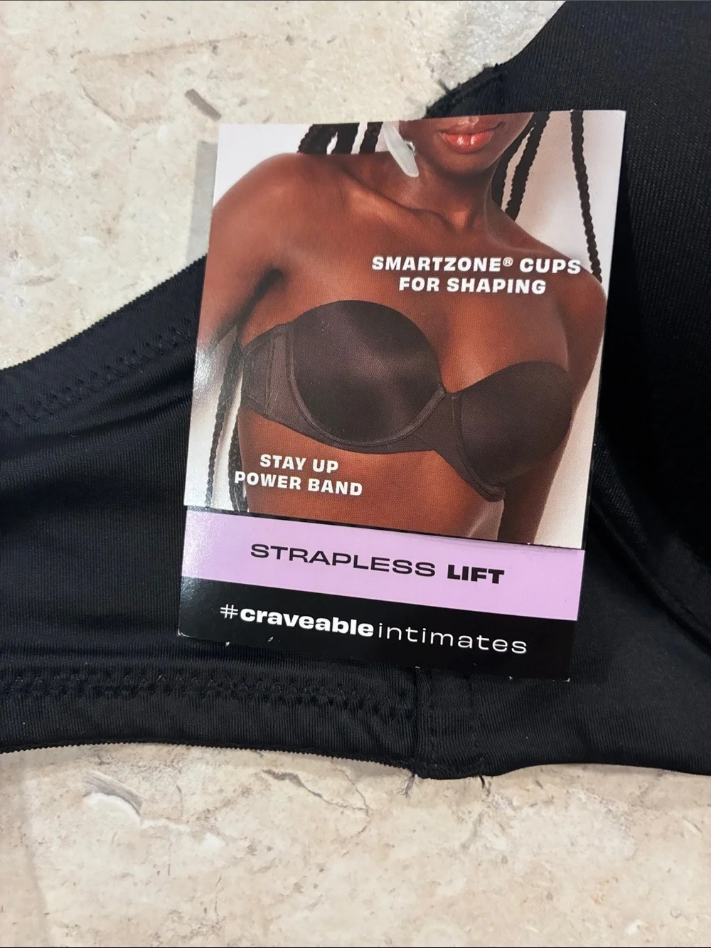 Strapless Black Convertible Lift Bra - Maidenform Craveable Intimates